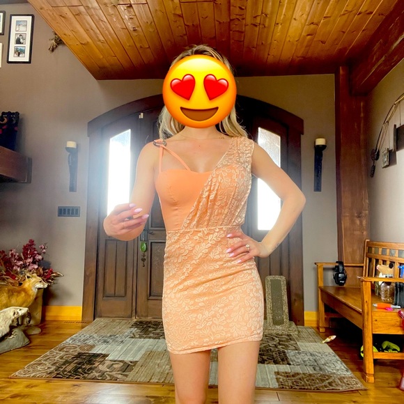 Peach Dress from Thailand (XS) (handmade / no tags ) - Picture 1 of 2